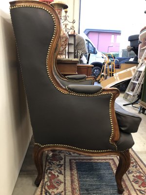 Mid-Century Bergère Lounge Chair-BNU-859487