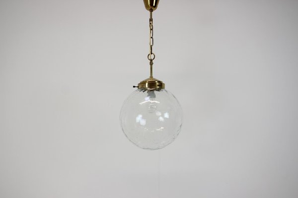 Mid-Century Big Glass Pendant by Kamenicky Senov, 1970s-TZ-1351390