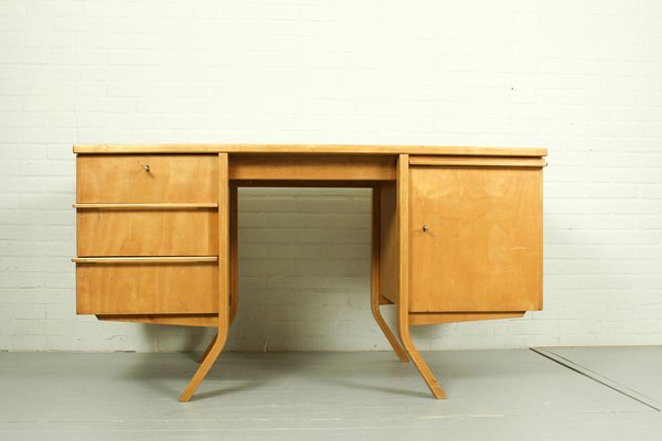 Mid-Century Birch EB04 Pastoe Desk by Cees Braakman, 1950s-ZA-1409196