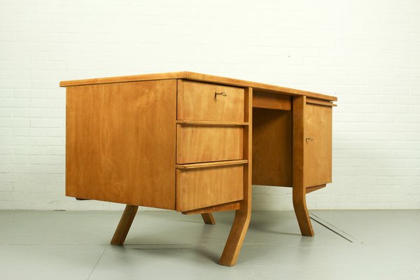 Mid-Century Birch EB04 Pastoe Desk by Cees Braakman, 1950s-ZA-1409196