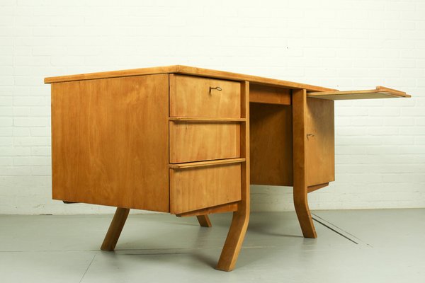 Mid-Century Birch EB04 Pastoe Desk by Cees Braakman, 1950s-ZA-1409196