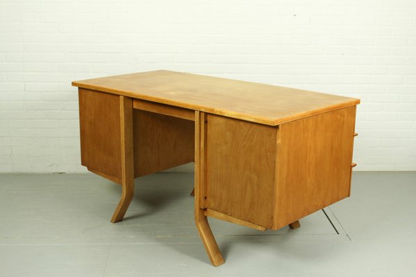 Mid-Century Birch EB04 Pastoe Desk by Cees Braakman, 1950s-ZA-1409196