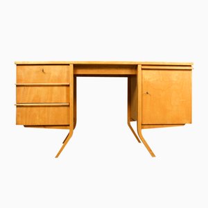 Mid-Century Birch EB04 Pastoe Desk by Cees Braakman, 1950s-ZA-1409196