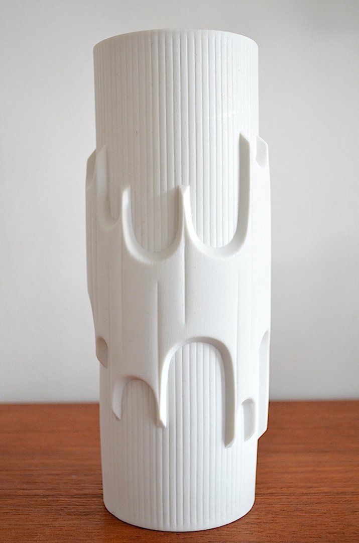 Mid-Century Biscuit Porcelain Floor Vase from Scherzer Porzellan Bavaria