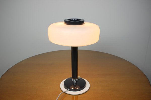 Mid-Century Black and White Table Lamp from Napako, 1960s-TZ-862454