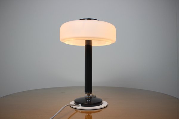 Mid-Century Black and White Table Lamp from Napako, 1960s-TZ-862454