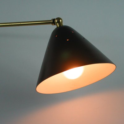 Mid-Century Black Articulating Wall Light from Stilux Milano, 1950s-OE-897793