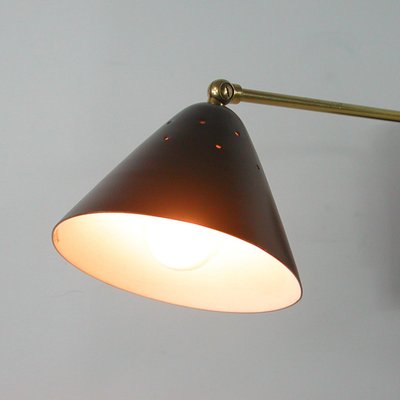 Mid-Century Black Articulating Wall Light from Stilux Milano, 1950s-OE-897793