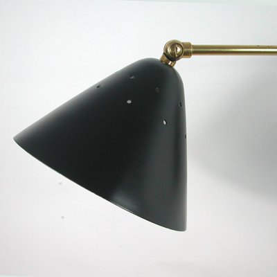 Mid-Century Black Articulating Wall Light from Stilux Milano, 1950s-OE-897793