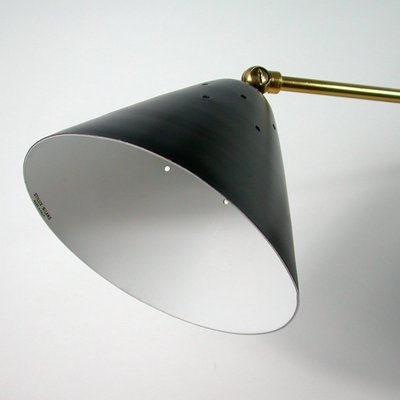 Mid-Century Black Articulating Wall Light from Stilux Milano, 1950s-OE-897793