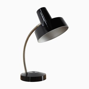 Mid-Century Black Bakelite Table Lamp, Czechoslovakia, 1960s-TZ-730256