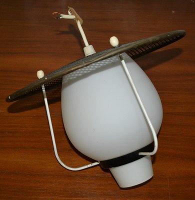 Mid-Century Black Ceiling Lamp, 1950s-AFE-605870