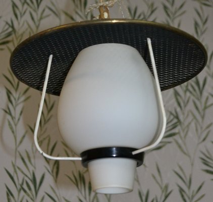 Mid-Century Black Ceiling Lamp, 1950s-AFE-605870