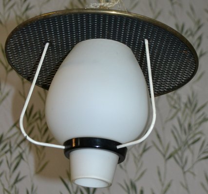 Mid-Century Black Ceiling Lamp, 1950s-AFE-605870