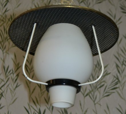 Mid-Century Black Ceiling Lamp, 1950s-AFE-605870