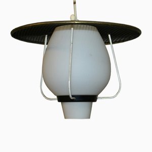 Mid-Century Black Ceiling Lamp, 1950s-AFE-605870