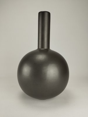 Mid-Century Black Geometric Vase by Kurt Tschörner for Ruscha, 1960s-SFQ-1811339