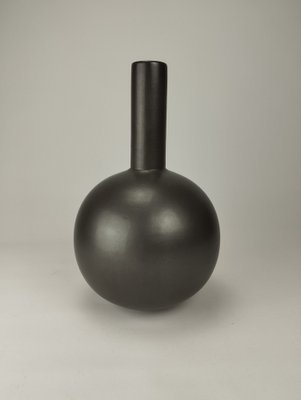 Mid-Century Black Geometric Vase by Kurt Tschörner for Ruscha, 1960s-SFQ-1811339