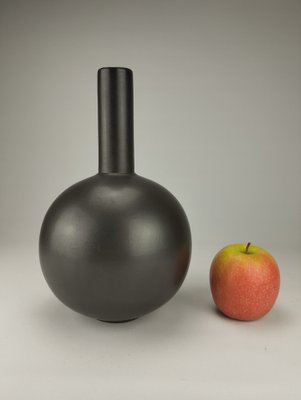 Mid-Century Black Geometric Vase by Kurt Tschörner for Ruscha, 1960s-SFQ-1811339