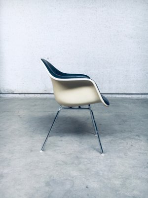 Mid-Century Black Leather Dax Armchair by Charles & Ray Eames for Herman Miller, 1960s-RQV-1290899