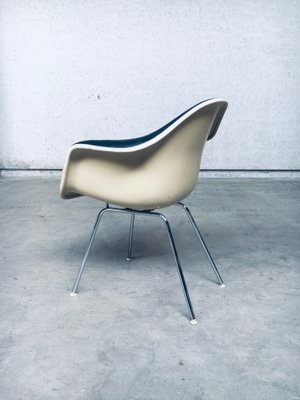 Mid-Century Black Leather Dax Armchair by Charles & Ray Eames for Herman Miller, 1960s-RQV-1290899