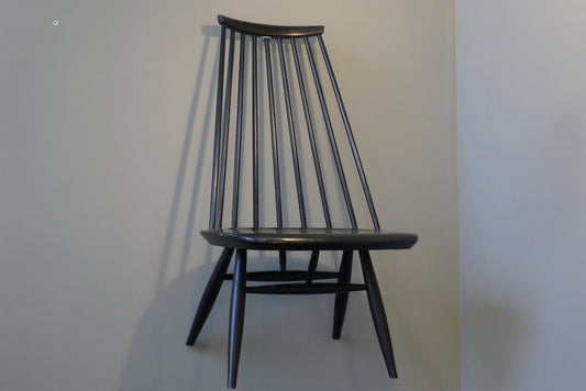 Mid-Century Black Mademoiselle Lounge Chair by Ilmari Tapiovaara for Asko