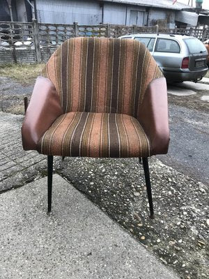 Mid-Century Black Metal Lounge Chair from Veb Seating Furniture Waldheim, 1960s-OXJ-1733953