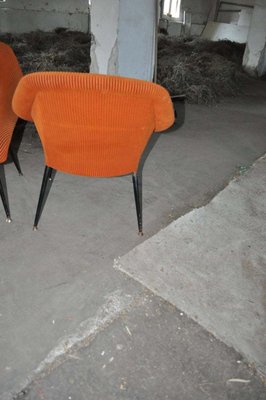 Mid-Century Black Metal Lounge Chairs from VEB Sitzmöbelwerke Waldheim, 1960s, Set of 2-OXJ-569142