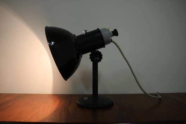 Mid-Century Black Table Lamp, 1970s-TZ-602192