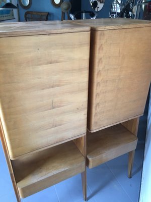 Mid-Century Blond Oak Sideboard Attributed to Ico Parisi, 1950s-GGK-736817