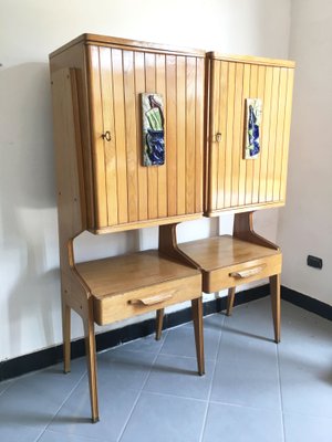 Mid-Century Blond Oak Sideboard Attributed to Ico Parisi, 1950s-GGK-736817