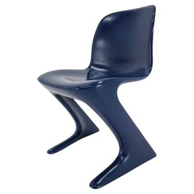 Mid-Century Blue Kangaroo Chair attributed to Ernst Moeckl, Germany, 1968-TZ-1796095