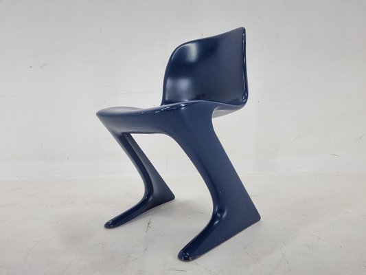 Mid-Century Blue Kangaroo Chair attributed to Ernst Moeckl, Germany, 1968-TZ-1796095