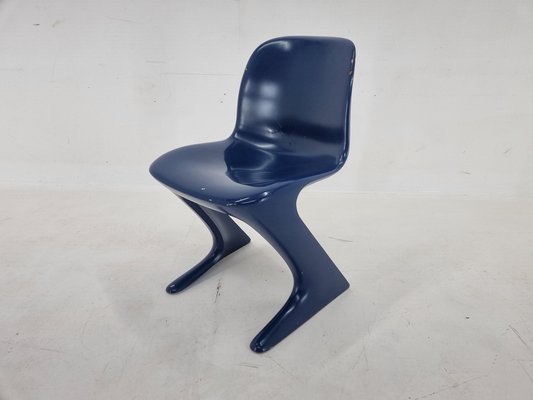 Mid-Century Blue Kangaroo Chair attributed to Ernst Moeckl, Germany, 1968-TZ-1796095