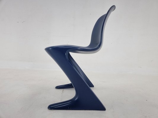 Mid-Century Blue Kangaroo Chair attributed to Ernst Moeckl, Germany, 1968-TZ-1796095