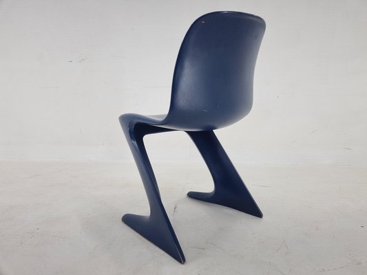 Mid-Century Blue Kangaroo Chair attributed to Ernst Moeckl, Germany, 1968-TZ-1796095