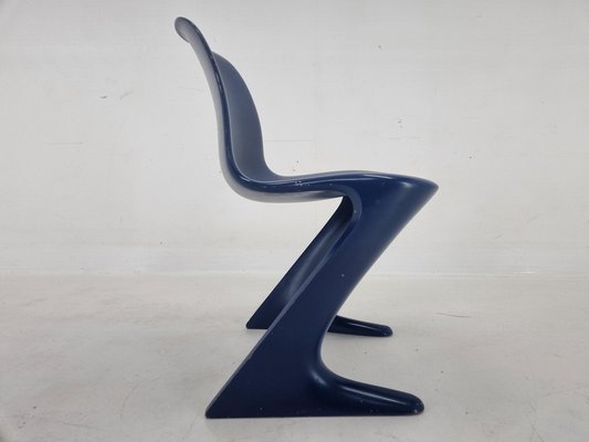 Mid-Century Blue Kangaroo Chair attributed to Ernst Moeckl, Germany, 1968-TZ-1796095