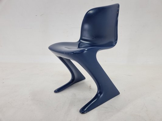 Mid-Century Blue Kangaroo Chair attributed to Ernst Moeckl, Germany, 1968-TZ-1796095