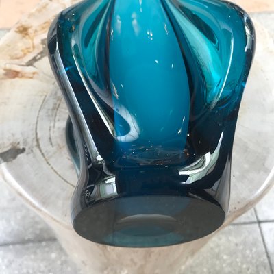 Mid-Century Blue Murano Glass Vase, 1970s-RJQ-592663