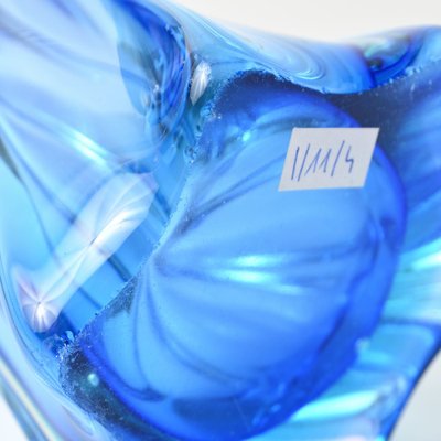 Mid-Century Blue Sommerso Murano Glass Vase, 1960s-IXK-1788424