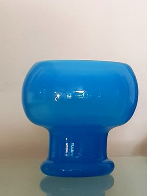 Mid-Century Blue Vases from Friedrich Glas, 1960s, Set of 3-QDP-860022