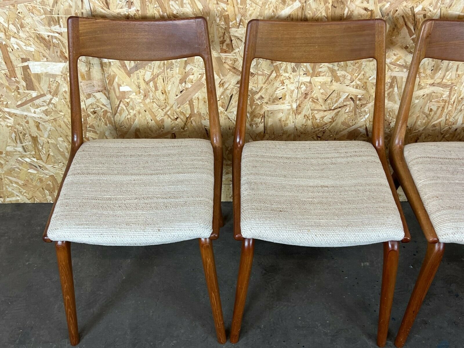 Mid-Century Boomerang Dining Chairs by Alfred Christensen for Slagelse Møbelværk, Set of 5