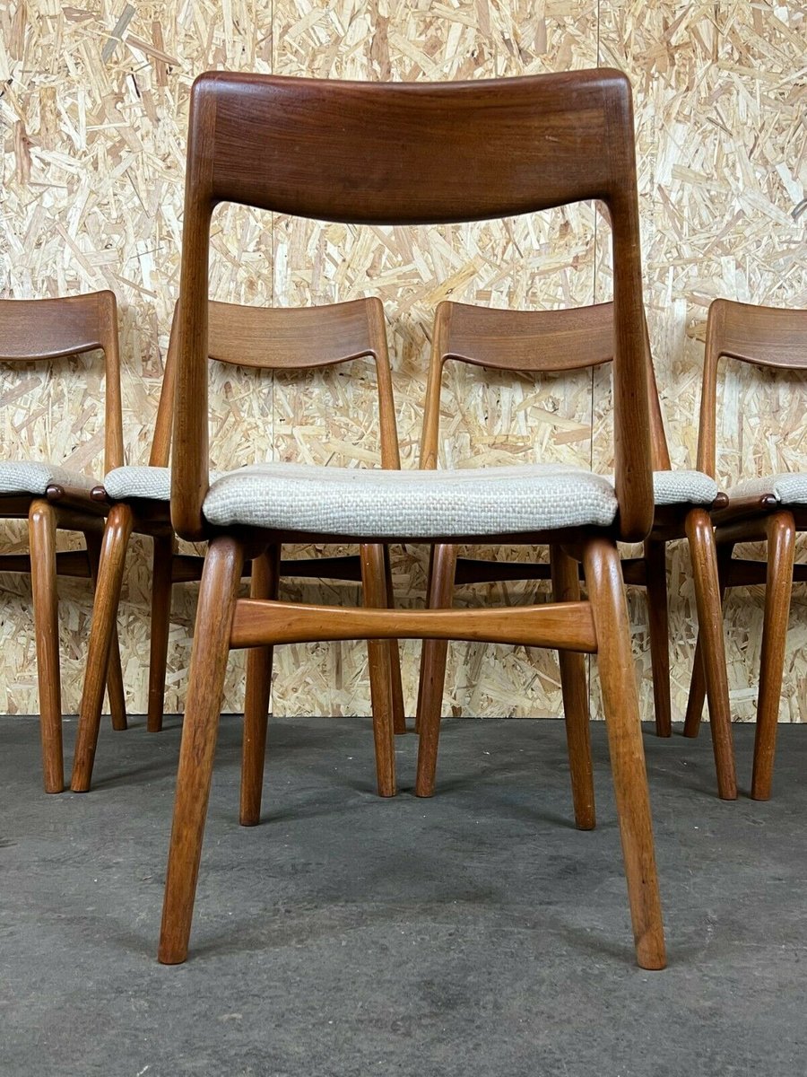 Mid-Century Boomerang Dining Chairs by Alfred Christensen for Slagelse Møbelværk, Set of 5