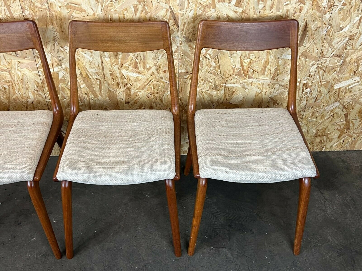 Mid-Century Boomerang Dining Chairs by Alfred Christensen for Slagelse Møbelværk, Set of 5