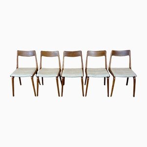 Mid-Century Boomerang Dining Chairs by Alfred Christensen for Slagelse Møbelværk, Set of 5-EJL-1138848