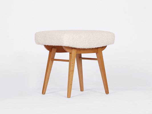 Mid-Century Boucle Hocker Um 1970-TW-1124477