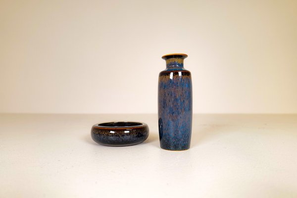 Mid-Century Bowl and Vase by Carl-Harry Stålhane for Rörstrand, Sweden, 1950s, Set of 2-UYK-1110702