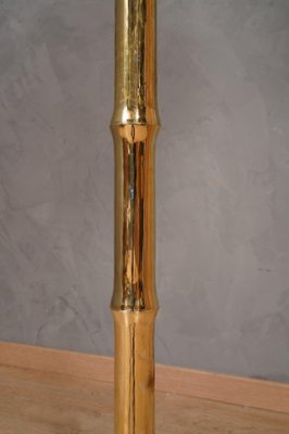 Mid-Century Brass and Bamboo Floor Lamp, 1990s-UH-1742752