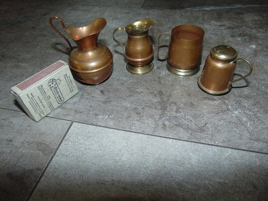 Mid-Century Brass and Copper Set, Set of 20-CAQ-645664