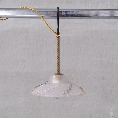 Mid-Century Brass and Glass Pendant Light-JRP-1762871